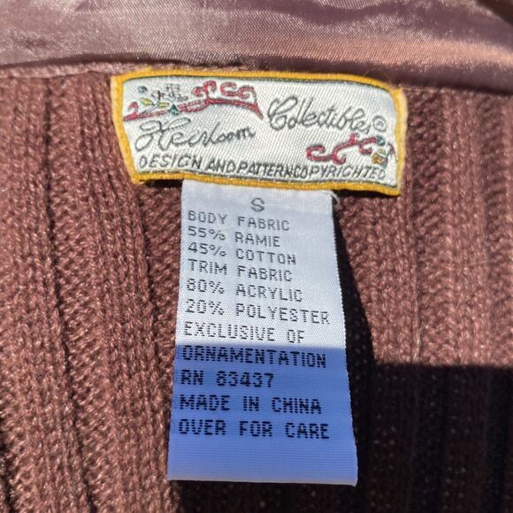 New Faux Fur Front Ribbed Knit Back and Hem Full Zip Vest - Picture 4 of 5